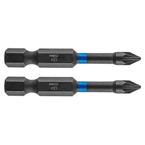Neo torziós ütvecsavarozó bit PZ1x50 mm, 2 részes