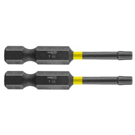 Neo torziós ütvecsavarozó bit T15x50 mm, 2 részes