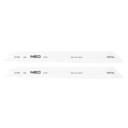 Neo orrfűrészlap 225 mm 18 TPI 2 részes