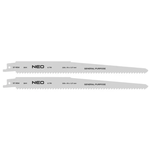 Neo orrfűrészlap 225 mm 2 részes