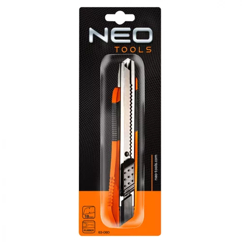 Neo tapétavágó kés 18 mm, puha markolat