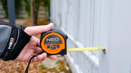 Neo mérőszalag 8 m x 25 mm, mágneses, dupla fékes