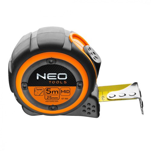 Neo acél mérőszalag 5 m x 25 mm, mágneses
