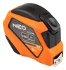 Neo mérőszalag 5m, 19 mm, mágneses, autostop, skála mm/inch