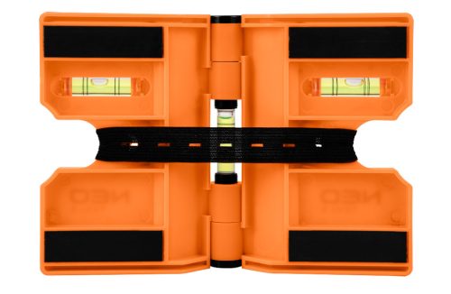 Neo oszlopvízmérték, állítható mágneses szárak, 3 libella