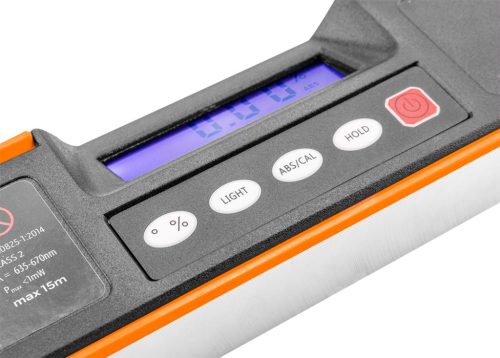 Neo digitális vízmérték, szögmérővel és lézer irányzékkal