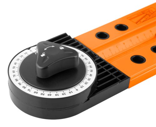 Neo szögmérő, vízmértékkel, jelölő ceruzával