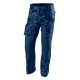 Neo munkanadrág tengerészkék terepmintás, camo, navy, 60% pamut + 40% poliészter, l