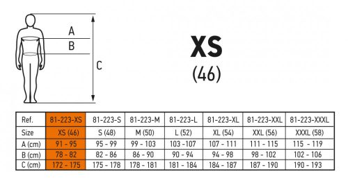Neo munkanadrág tengerészkék terepmintás, XS