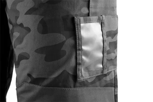 Neo munkanadrág, terepmintás, szürke, M