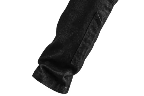 Neo denim munkanadrág, 5 zsebes, fekete, XS