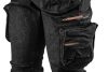 Neo denim munkanadrág, 5 zsebes, fekete, XS