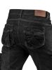 Neo denim munkanadrág, 5 zsebes, fekete, XS