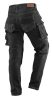 Neo denim farmer munkanadrág, fekete, XL