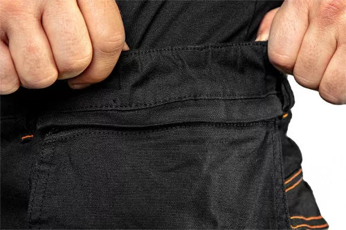 Neo munkanadrág karcsúsított, csatolható zsebes, L.