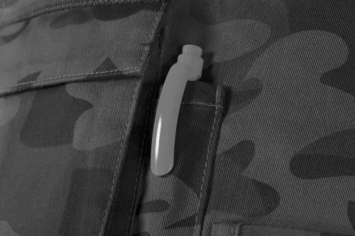 Neo kantáros munkanadrág, szürke terepmintás, L