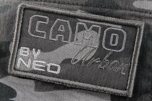 Neo kantáros munkanadrág, szürke terepmintás, L