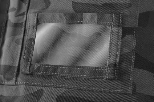 Neo kantáros munkanadrág, szürke terepmintás, XL