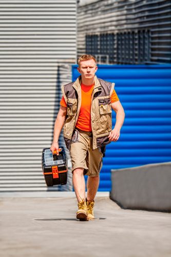 Neo munkadzseki 2 az 1-ben, xl/56 100% pamut, 180g/m2, lezippzározható ujjak