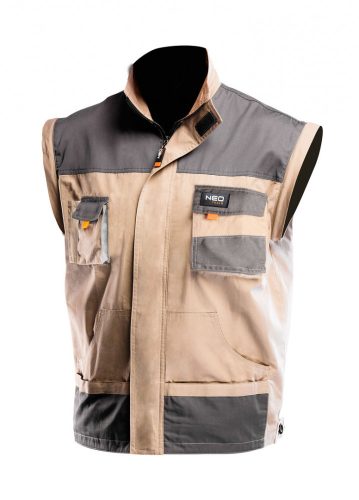 Neo munkadzseki 2 az 1-ben, xl/56 100% pamut, 180g/m2, lezippzározható ujjak