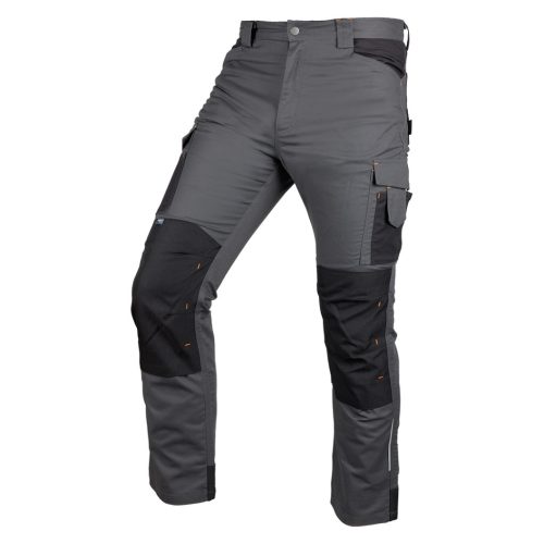 Neo mix&match munkanadrág, vászon, Cordura megerősítés, szürke/fekete, L