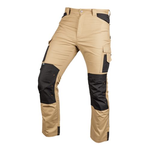 Neo mix&match munkanadrág, vászon, Cordura megerősítés, bézs/fekete, L