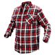 Neo flanel ing, piros-fekete-fehér, S