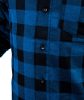 Neo munkaing, flanel, tengerészkék-fekete, XL