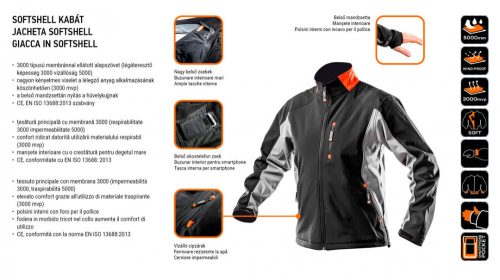 Neo víz és szélálló munkadzseki, XXL/58