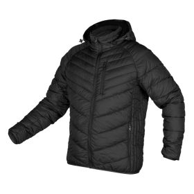 Neo mix&match kabát, steppelt, pehely, könnyű, fekete, XL