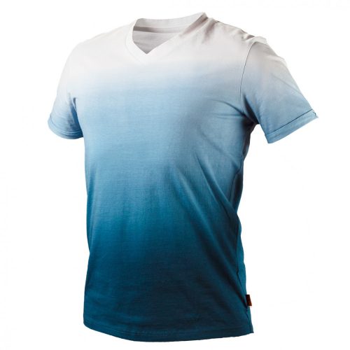 Neo póló, kék árnyékmintás, XXXL