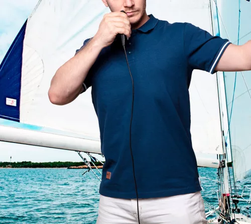 Neo galléros póló, kék, L