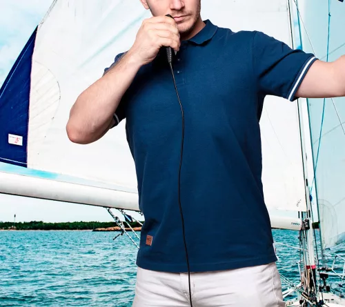 Neo galléros póló, kék, XXL