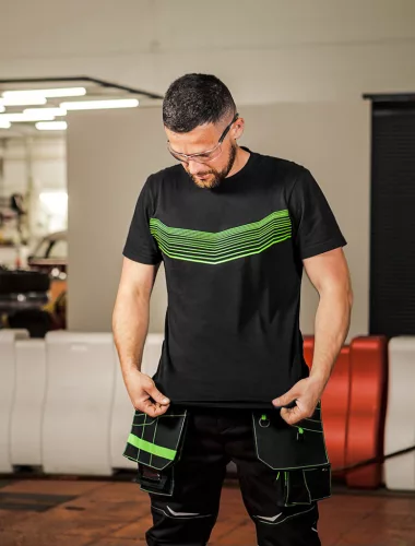 Neo munkapóló, fekete, XXL