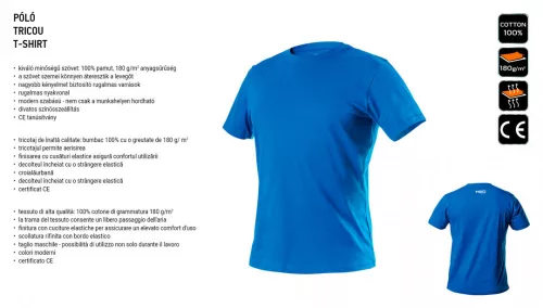 Neo póló, kék, L