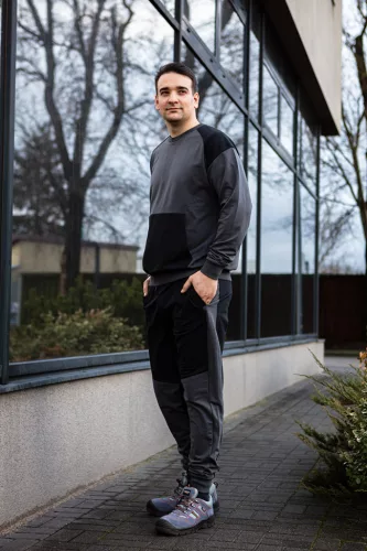 Neo pulóver, szürke-fekete, L