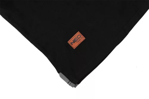 Neo munkapóló, galléros, fekete, XL