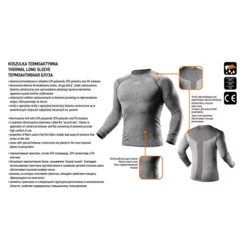 Neo hosszú ujjú thermo aláöltözet, L/XL
