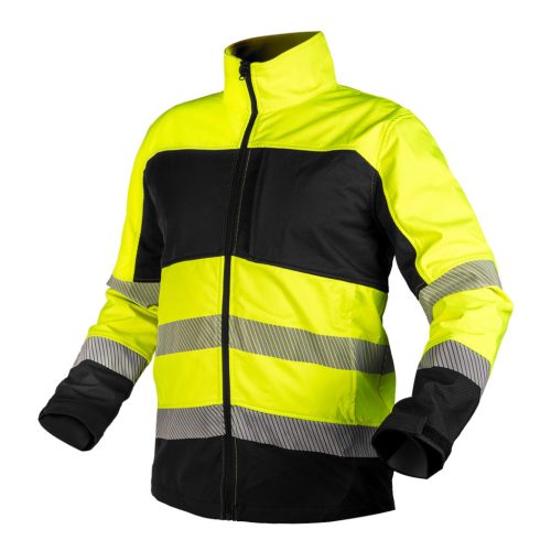 Neo softshell jólláthatósági munkavédelmi kabát, sárga, L