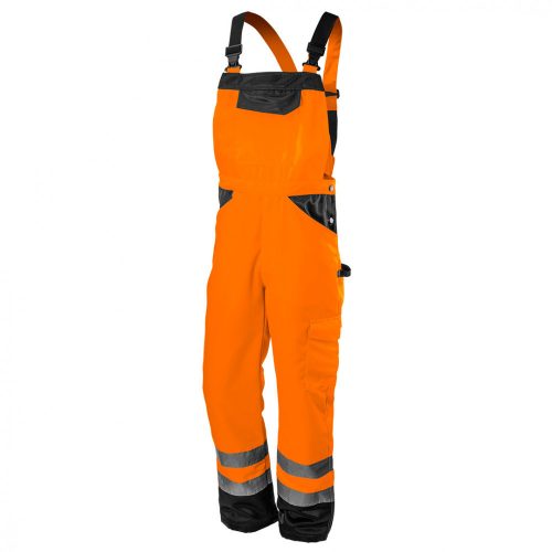 Neo jól láthatósági kantáros munkanadrág, lélegző, 240gsm, polyester+pamut, narancssárga, l