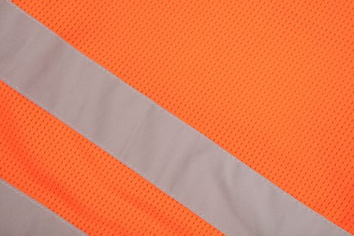 Neo láthatósági rövidnadrág, narancssárga, hálós, M