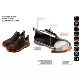 Neo munkacipő S1, acélbetéttel, 46