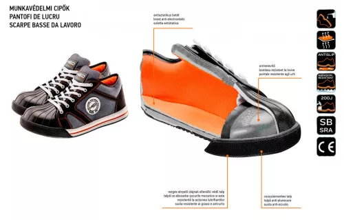 Neo munkacipő SB, acélbetéttel, 46
