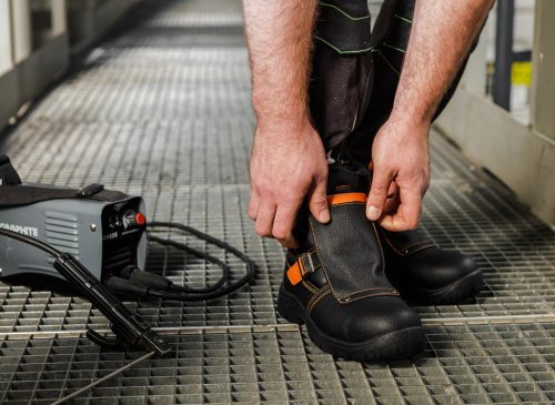 Neo munkabakancs, hegesztőbakancs, S1P SRC, bőr, 40