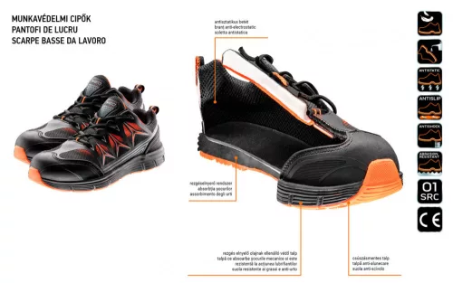 Neo munkacipő, fémmentes, O1, 41