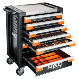 Neo műhelykocsi PRO 7 fiókkal, 329 szerszámmal 805x972x460mm