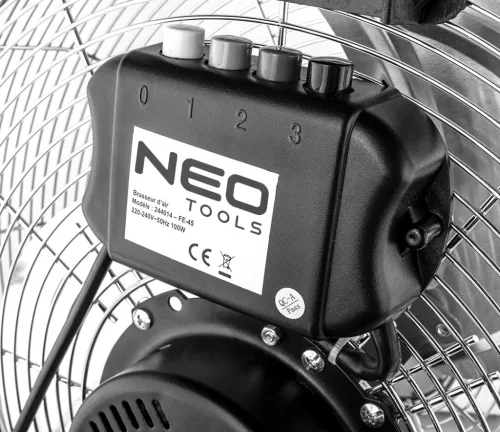 Neo padlóventilátor 100W, 45cm, 3 fokozat