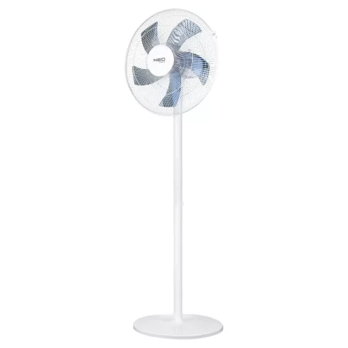 Neo padlóventilátor 50W, 40 cm, 3 sebesség, oszcilláció, fehér