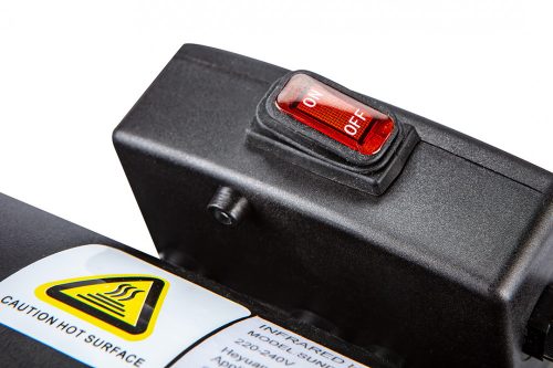 Neo infravörös hősugárzó 2000W, kül és beltéri, 24m2, fekete