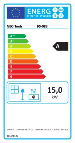 Neo gázos hőlégfúvó, 15 kW